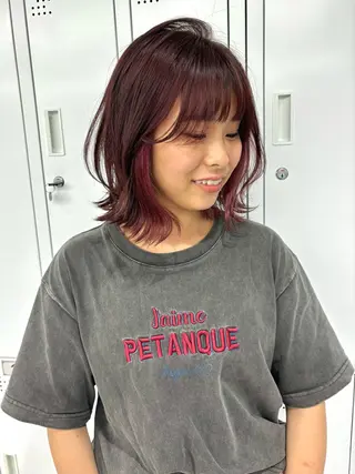 ショート カラー レイヤー/透明感 カラー💘akariのヘアスタイル