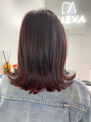 ミディアム 銀座/髪質改善カラー 酸性ストレート🍎のヘアスタイル