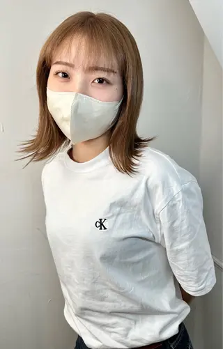 カラー 艶髪カラー/レイヤ ー支持No.1renのヘアスタイル