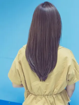 カラー パーマ ロング amie博多 駅前店【アミ】のヘアスタイル