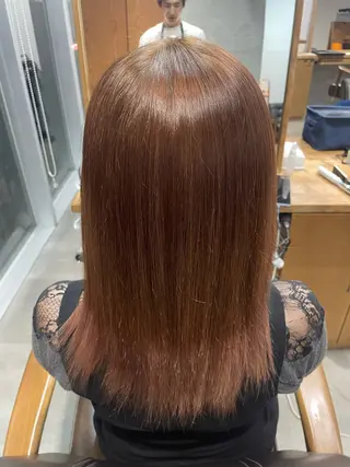 ミディアム カラー 🌿似合わせブリーチ 小俣　来🌿のヘアスタイル