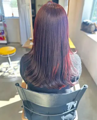 カラー miyu/ケアカラー /髪質改善のヘアスタイル