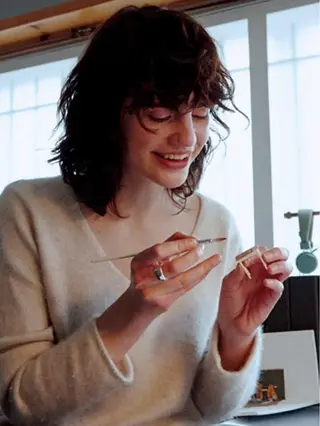 ミディアム 古沢 新のヘアスタイル