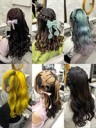 ヘアアレンジ ヘアセット☆ 髪質改善カラー☆まいのヘアスタイル