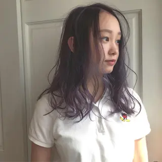 ミディアム 🌸ハイトーン 新田 廉 🌸のヘアスタイル