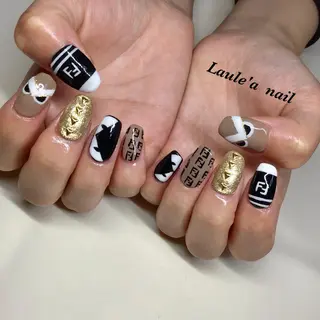 ロング ネイル マツエク・マツパ 福田 加奈のネイルデザイン