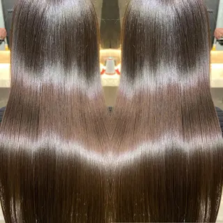 セミロング カラー ツバサ 髪質改善のヘアスタイル