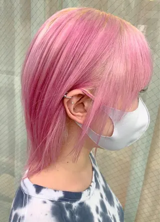 ミディアム 🍀ケアブリーチ カラー🍀坂井のヘアスタイル