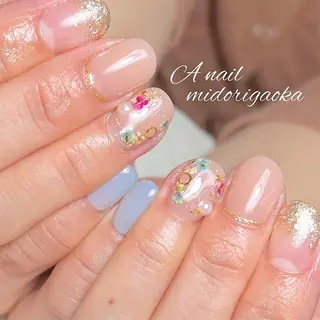 ミディアム カラー ネイル 大人可愛い高技術ネイ ル♡美爪A nailのネイルデザイン