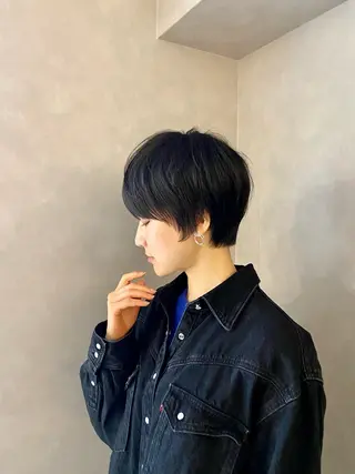 ショート HARUKI MINATO japan Osaka所属・増田 英のヘアスタイル