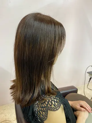 ミディアム 増田 枝里子のヘアスタイル