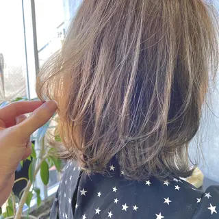 ミディアム カラー ヘアアレンジ tane.所属・【ダメージレス施術】 【透明感】北村 拓也のヘアスタイル