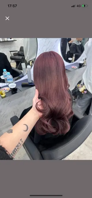 ロング カラー hair salon dot. mooda 韓国風サロン 町田店所属・韓国風ヘア🎀🩶 /♡𝓝𝓸𝓪♡のヘアスタイル