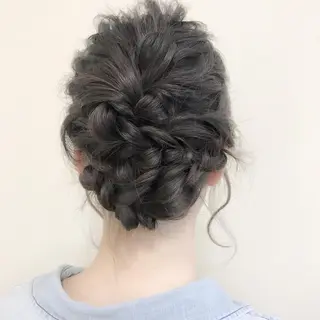 セミロング ロング ヘアアレンジ 沢田 瞳のヘアスタイル