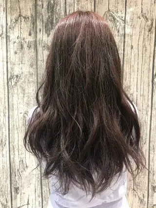 ロング カラー 縮毛矯正/髪質改善 /韓国風　山川春輝のヘアスタイル