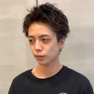 ショート パーマ 堀 直人のヘアスタイル