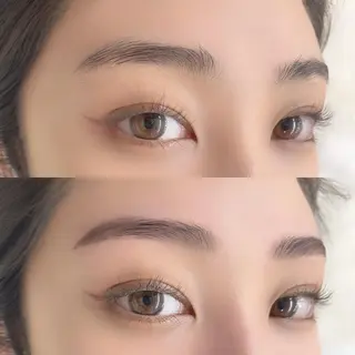 パーマ メンズ マツエク・マツパ アイブロウ BEIGE 金山 🌹RUKAのマツエク・マツパデザイン