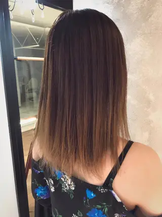セミロング カラー 松村 崇弘のヘアスタイル