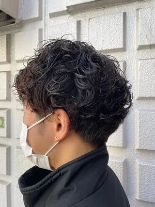 ショート パーマ メンズ 高橋廉治 （タカハシレンジ）のヘアスタイル