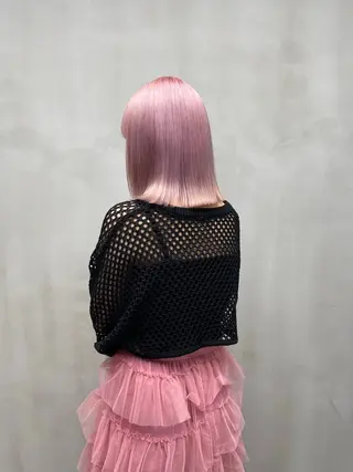 ミディアム 表参道ハイトーン 韓国ヘア長田雄希のヘアスタイル