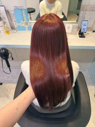 カラー 🍒♡艶髪暖色カラー saaya♡🍒のヘアスタイル