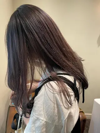 セミロング カラー classic 新横浜所属・大人girly🛋️ 🤍yukakoのヘアスタイル