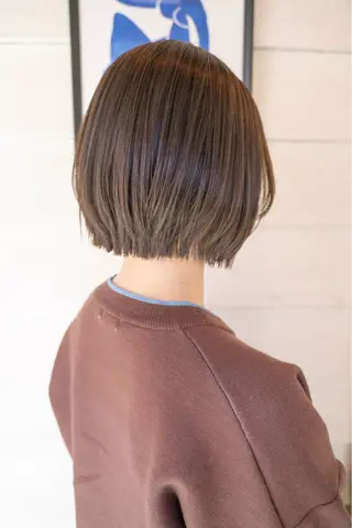 ショート カラー 【ボブ】縮毛矯正/ 船橋駅5分/鈴木杏美のヘアスタイル