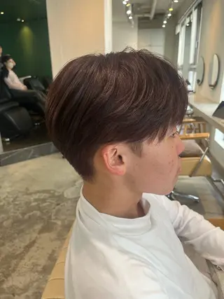 ショート メンズ センターパート職人 柏/メンズ/ ハルキのヘアスタイル