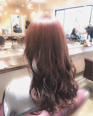 ミディアム カラー パーマ ヘアアレンジ 🌈髪質改善💕 縮毛矯正✨青木まで✨のヘアスタイル