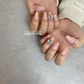 ロング ネイル espoir. muのネイルデザイン