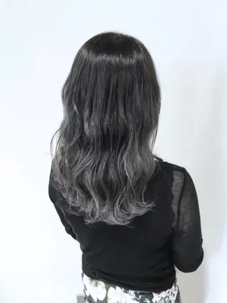 セミロング カラー パーマ ヘアアレンジ メンズ キッズ ネイル マツエク・マツパ バレイヤージュ/ 髪質改善/渡邉悟🌱のヘアスタイル