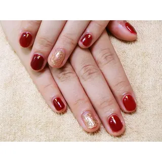 ネイル 痛ネイル/ワンホン/ フィルイン/長さだしのネイルデザイン