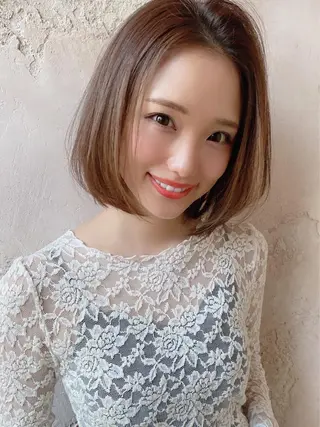 ショート カラー ツヤ髪になりたい方へ 🩷柴田知亜希のヘアスタイル