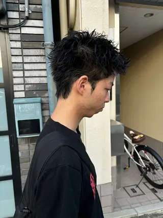 メンズ darts所属・マツダ レンのヘアスタイル