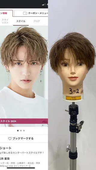 メンズ 小柳 飛鷹のヘアスタイル