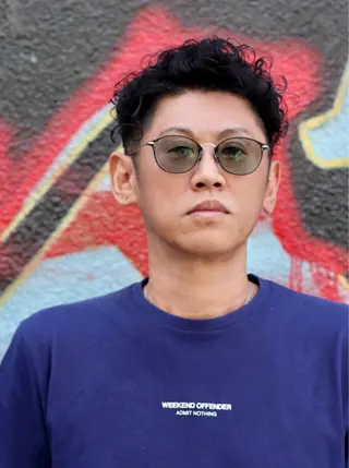 ショート メンズ direction所属・派手髪デザインカラー ヒロカのヘアスタイル