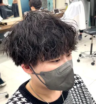 ショート パーマ メンズ 【メンズ特化】 池田大成✂︎のヘアスタイル