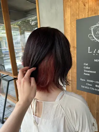ミディアム カラー Lilly所属・成田 智彩のヘアスタイル