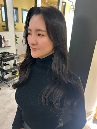 ロング カラー hub hair レイヤー/透明感のヘアスタイル