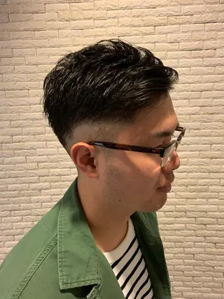 ショート メンズ 上石神井メンズパーマ 飯田徹のヘアスタイル