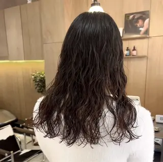 セミロング パーマ park white所属・hina/パーマ /ニュアンスパーマのヘアスタイル