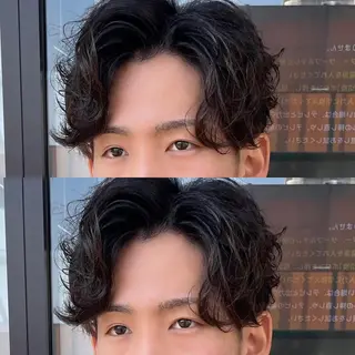 ショート パーマ メンズ メンズヘア特化 崎田 成人のヘアスタイル