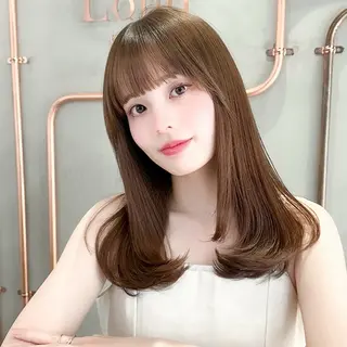 ロング 縮毛矯正/韓国ヘア /レイヤー🎀ミズキのヘアスタイル