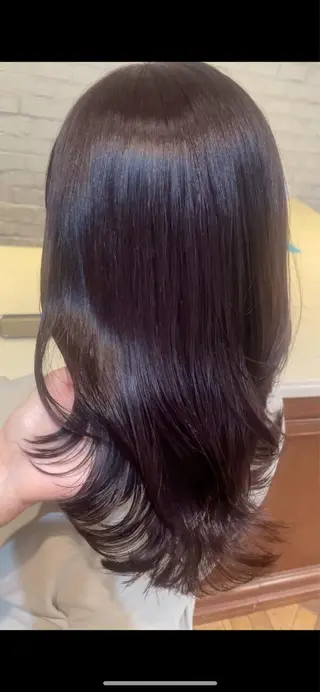 セミロング カラー BEBE所属・ご新規様限定 透明感カラーKANAのヘアスタイル