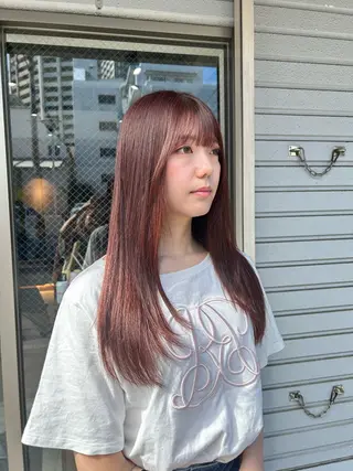 セミロング カラー 🌷横浜/レイヤー /艶カラー🌷のヘアスタイル