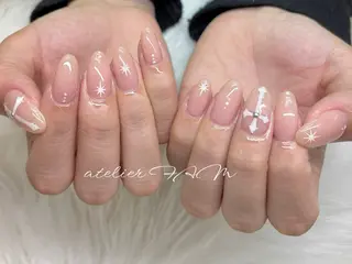 ミディアム nail&eyelashsalon atelier fam上本町店所属・アトリエ FAMのネイルデザイン