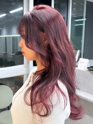 カラー GiseL さあや博多ハイトーンのヘアスタイル