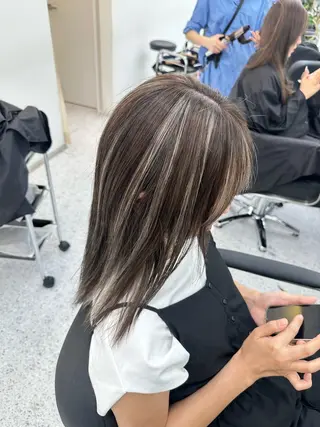 ロング カラー ヘアアレンジ 久米 治仁のヘアスタイル