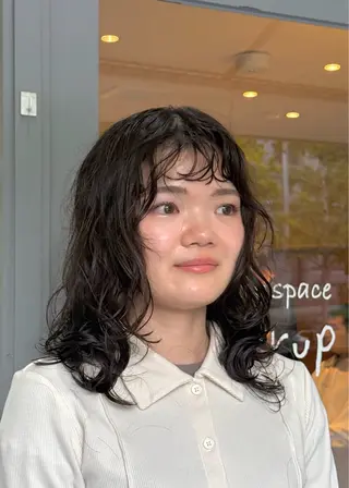 ミディアム パーマ hair  space Syrup所属・レディースパーマ/ 合田  有一朗のヘアスタイル