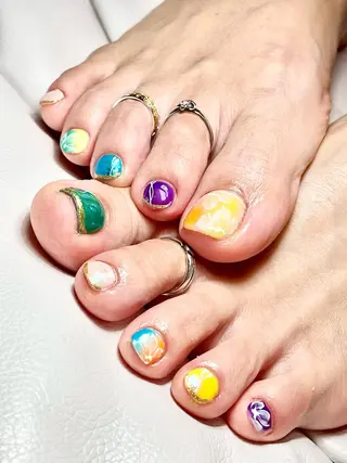 カラー ネイル nail salon Axia所属・nail salon Axiaのネイルデザイン